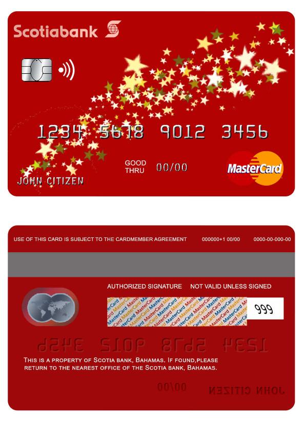 Bahamas  Scotia bank mastercard